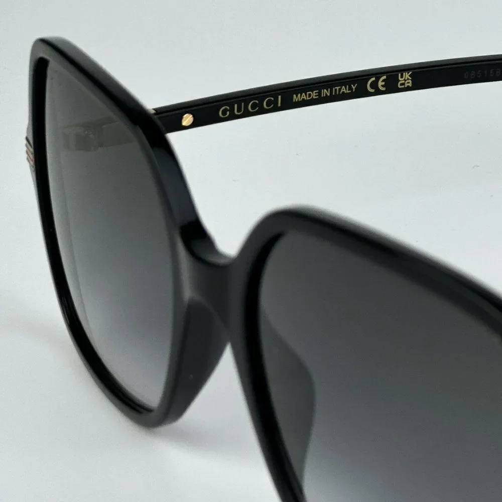 NEW Gucci GG1449S 001 Black Grey Women Square Sunglasses GG 1449S - Picture 9 of 11
